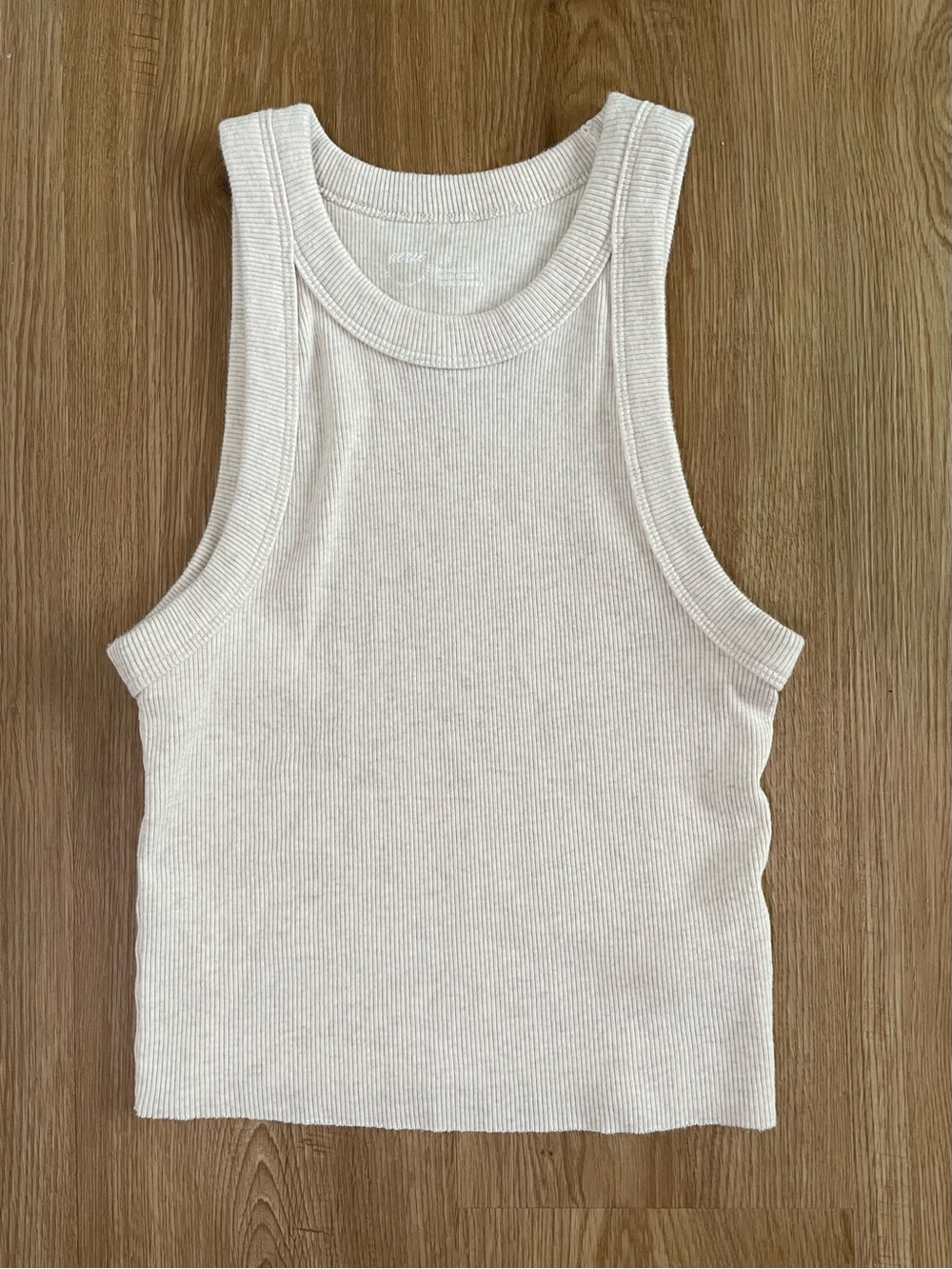 AERIE Women's Ribbed Tank Top - Cream